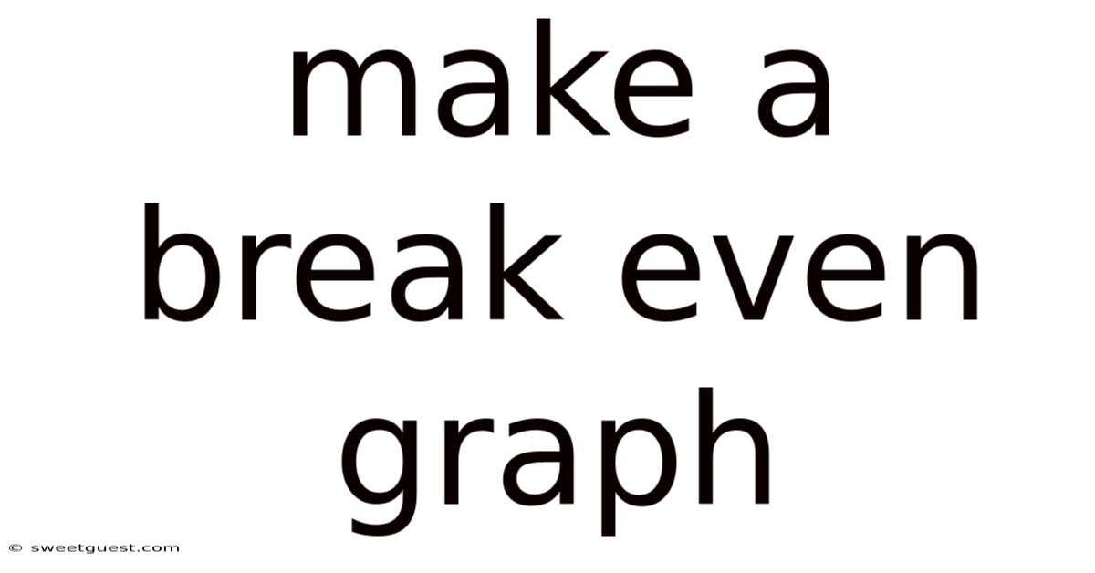 Make A Break Even Graph