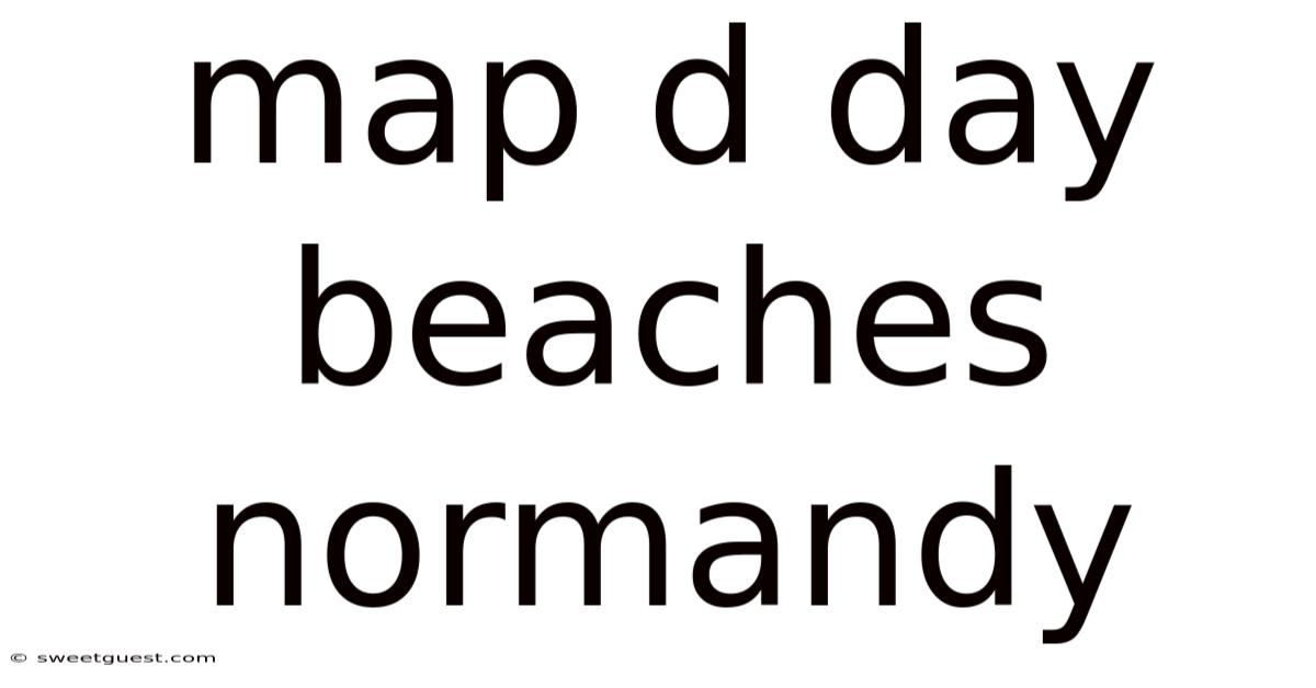 Map D Day Beaches Normandy